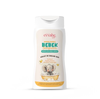 Bitkisel İçerikli Bebek Şampuanı (190 ml) - EVVAHE DOĞAL