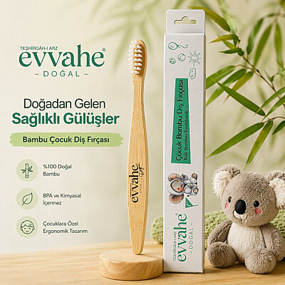 Çocuk Bambu Diş Fırçası - EVVAHE DOĞAL