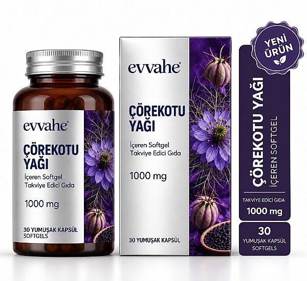 Çörekotu Yağı İçeren Softgel Takviye Edici Gıda 1000 mg - 2