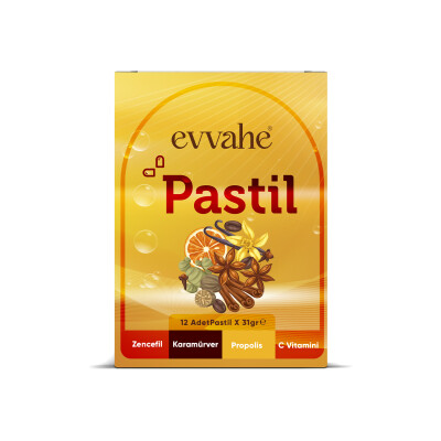 Pastil 12 adet(Zencefil, Karamürver, Propolis, C vitamini İçeren Pastil Takviye Edici Gıda) - 3