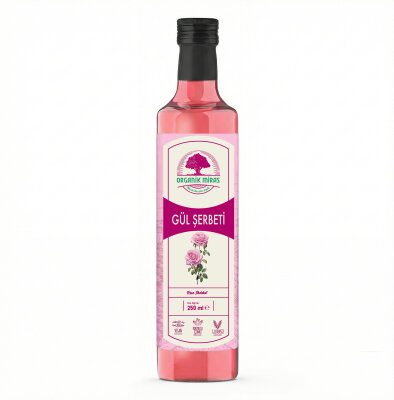 Gül Şerbeti 250ml - Organik Miras