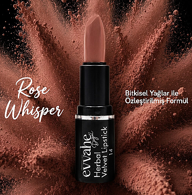 HERBAL VELVET STİCK RUJ 2- ROSE WHISPER 4 g e - 3