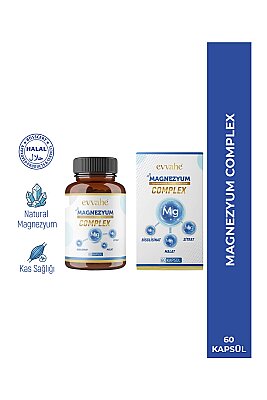 Magnezyum İçeren Kapsül Takviye Edici Gıda - EVVAHE DOĞAL