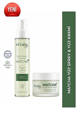 Matcha Ferahlatıcı Yüz Spreyi ve Yüz Kremi Seti