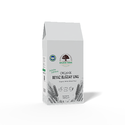Organik Beyaz Buğday Unu 1kg - Organik Miras