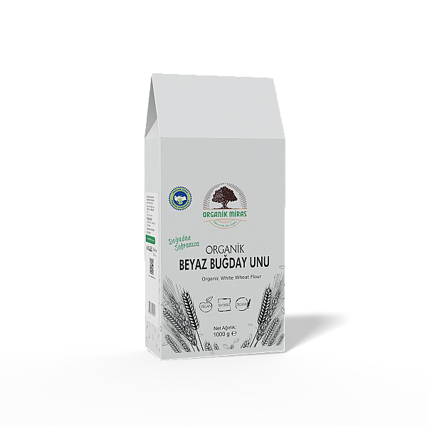 Organik Beyaz Buğday Unu 1kg - 1