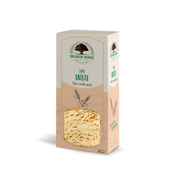 Organik Miras Sade Erişte 250gr - 1