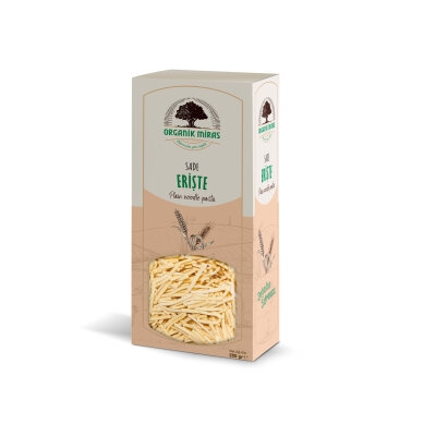 Organik Miras Sade Erişte 250gr - Organik Miras